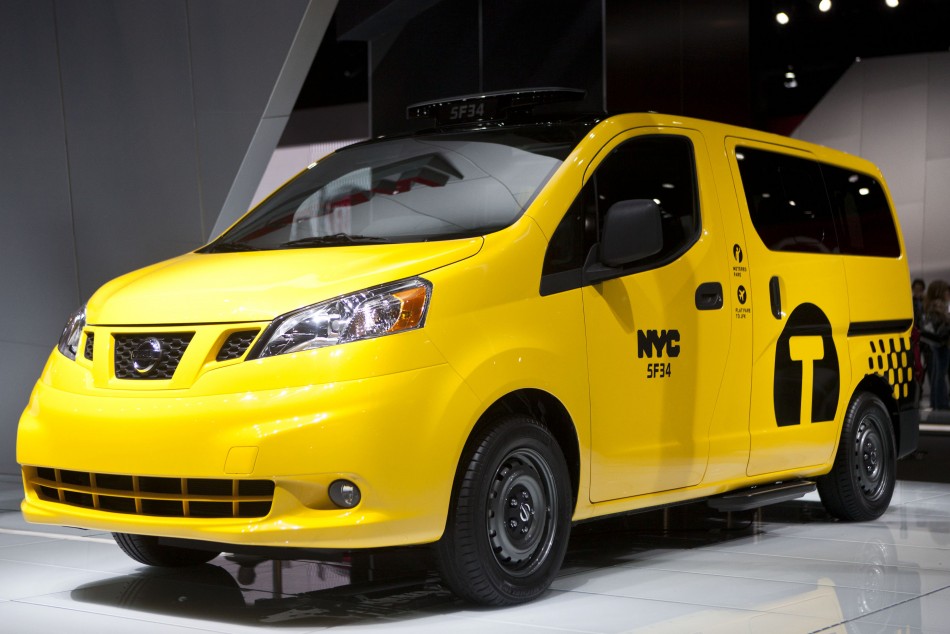 The Nissan NV200 taxi van is seen during the 2012 New York International Auto Show in New York