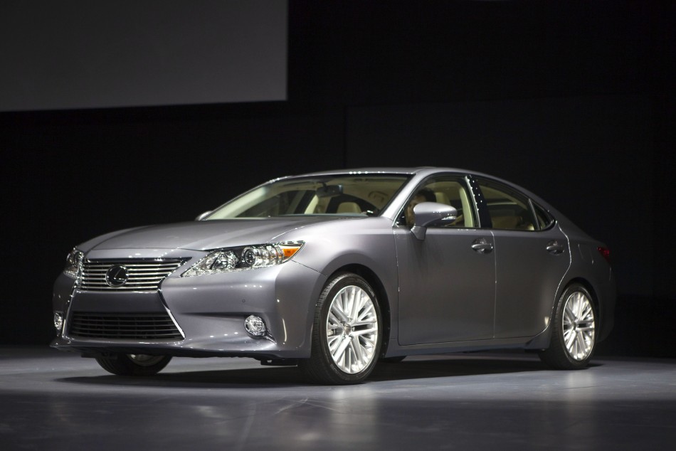 The Lexus ES350 is seen at the cars unveiling during the 2012 New York International Auto Show in New York