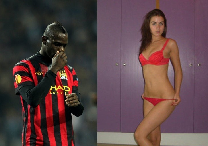 Mario Balotelli and Jennifer Thompson