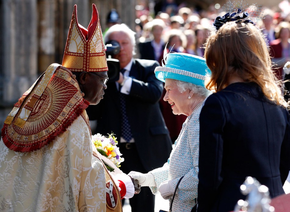 Queen Elizabeth II Presents Traditional Maundy Money to UK Pensioners