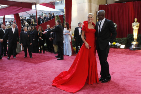 Model Heidi Klum and her husband musician Seal arrive at the 80th annual Academy Awards in Hollywood