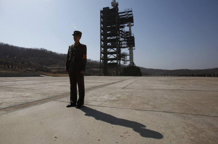 North Korean Soldier at Launch Site