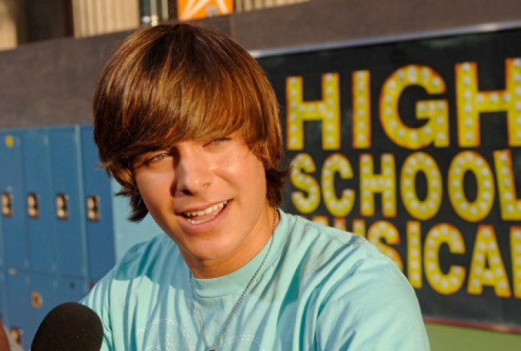 Cast member Efron is interviewed at a screening of &quot;High School Musical&quot; in Hollywood
