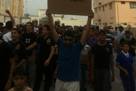 Protesters March towards the US embassy in Bahrain