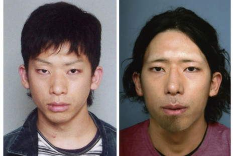 Tatsuya Ichihashi before and after he was captured
