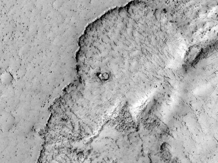 Rock formation on Mars shows what looks like the head of an elephant