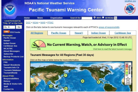 Tsunami Warning Lifted