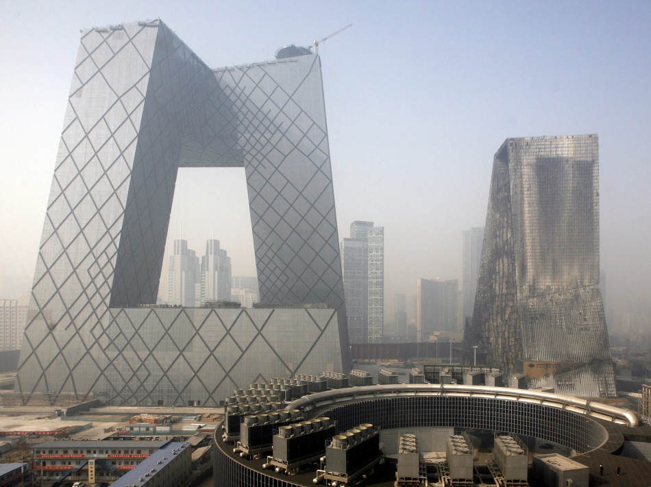 The CCTV building was initially supposed to be completed by the start of the Beijing Olympics in 2008.