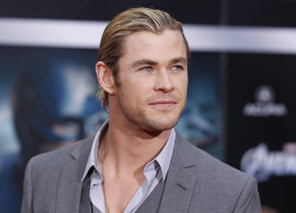 Cast member Chris Hemsworth poses at the world premiere of the film quotMarvels The Avengersquot in Hollywood, California