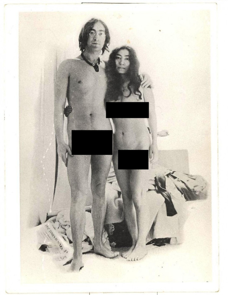 Front view of couple in their birthday suits was used on cover of 1968 album Unfinished Music No 1: Two Virgins