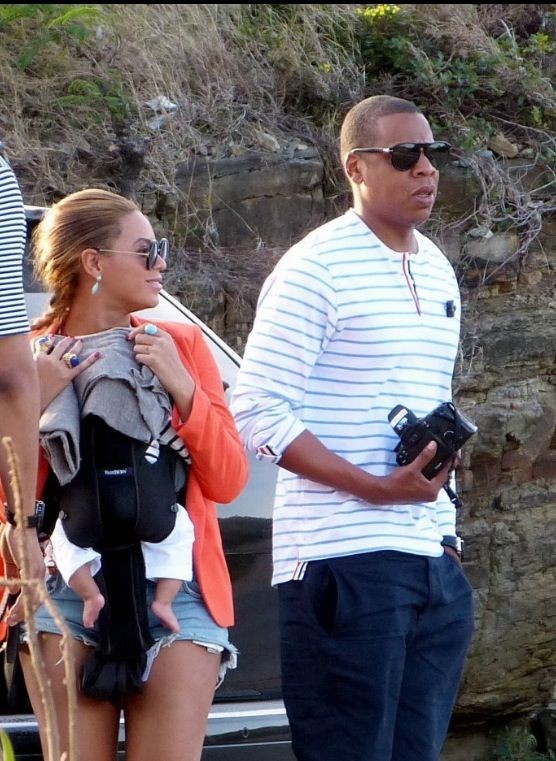Beyonce, Jay-Z and Blue Ivy Carter on vacation in St. Barts