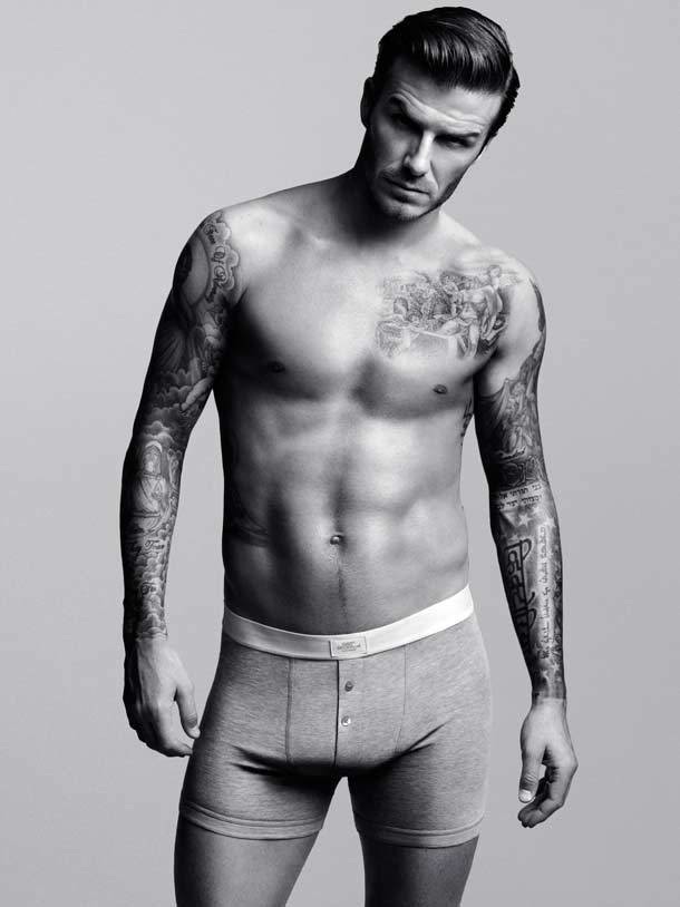 David Beckham can regularly be seen wearing next to nothing in giant billboards everywhere and now Beckham's sleek physique will be featured somewhere else - Elle UK. David Beckham can regularly be seen wearing next to nothing in giant billboards everywhere and now Beckham's sleek physique will be featured somewhere else - Elle UK.