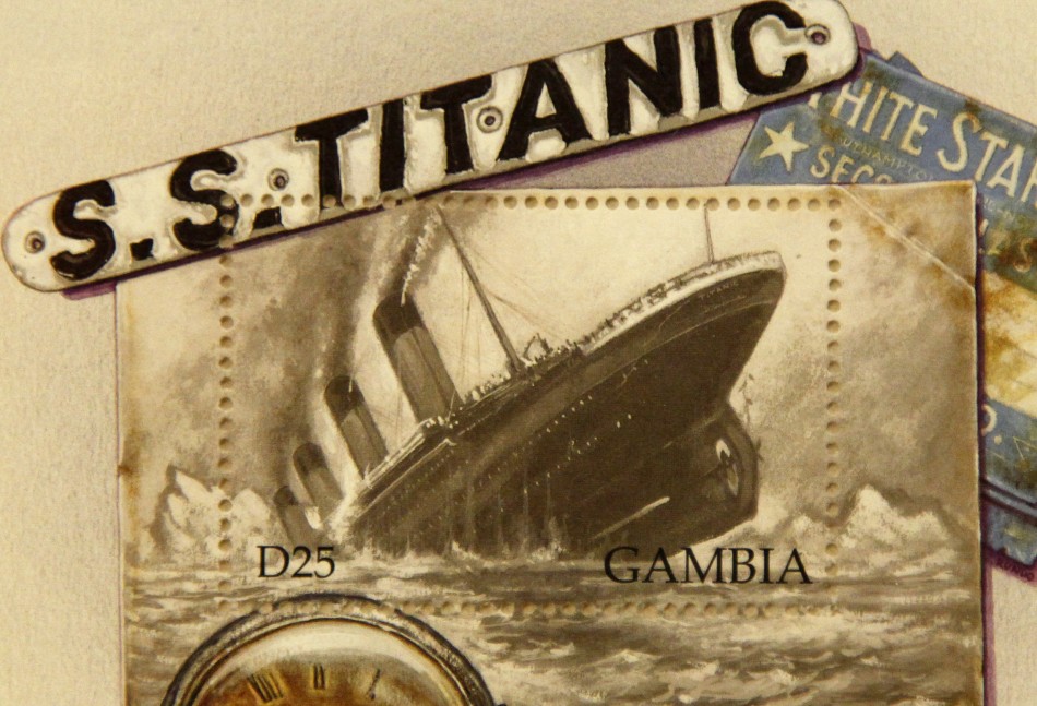 Commemorative Titanic Stamps on Display aboard 100th Anniversary Cruise