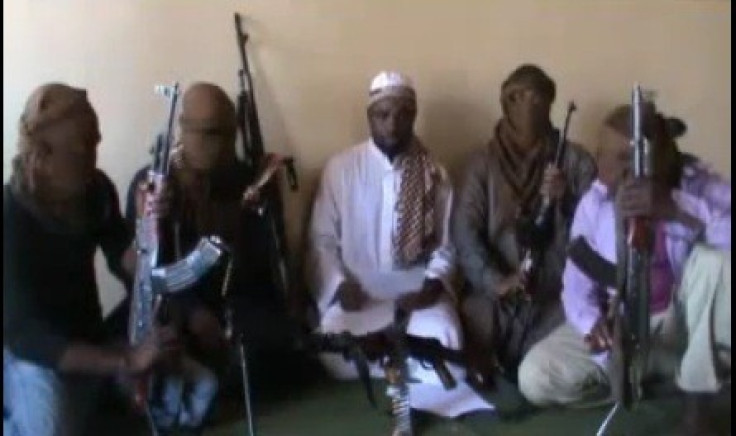 Boko Haram members in a YouTube video