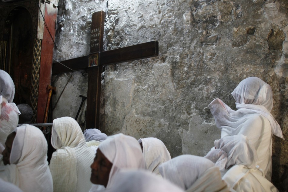 Ethiopian Orthodox worshippers Washing of the Feet ceremony in Jerusalem