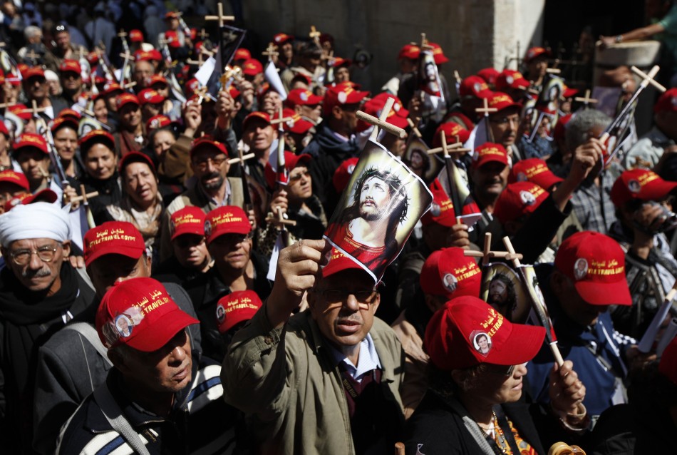 Jerusalem swarms with Orthodox pilgrims