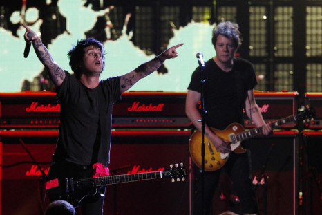 Billie Jo Armstrong of Green Day performs during the 2012 Rock n' Roll Hall of Fame induction cermony in Cleveland, Ohio