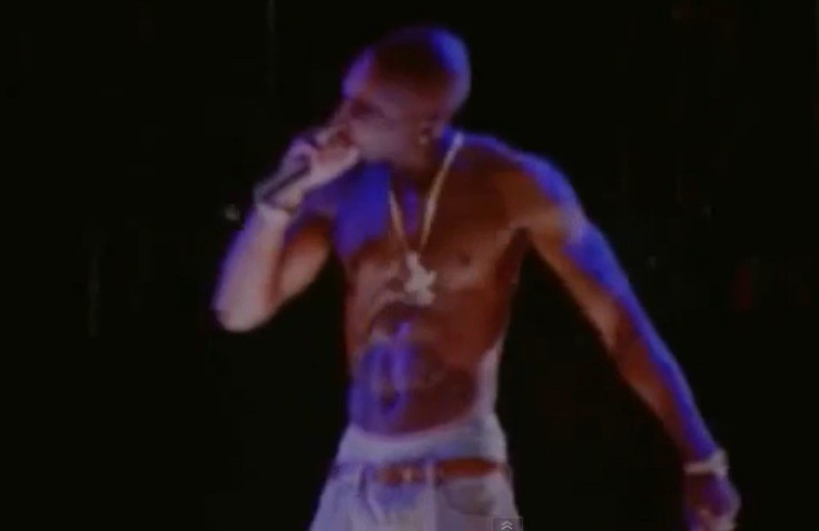 A hologram of Tupac Shakur performing at Coachella 2012 (YouTube)