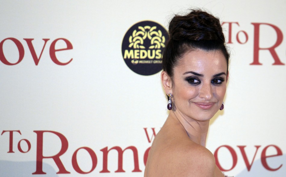 Spanish actress Penelope Cruz poses during the premiere of the film "To Rome with Love" by U.S. director Woody Allen in Rome Spanish actress Penelope Cruz poses during the premiere of the film "To Rome with Love" by U.S. director Woody Allen in Rome