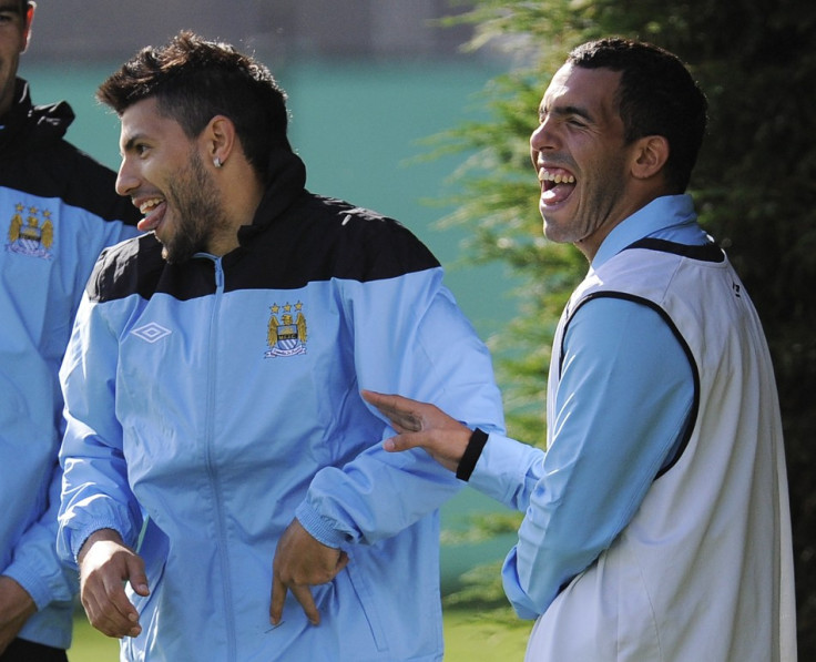 Sergio Aguero and Carlos Tevez