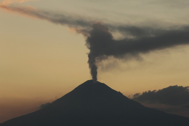 Popocatepetl volcano spews cloud of ash and steam high into air in Mexico
