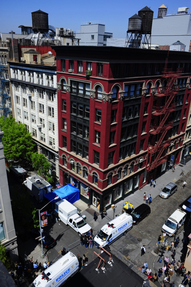 New York City apartment building where FBI agents and New York City Police were searching a basement for clues in the 1979 disappearance of Etan Patz