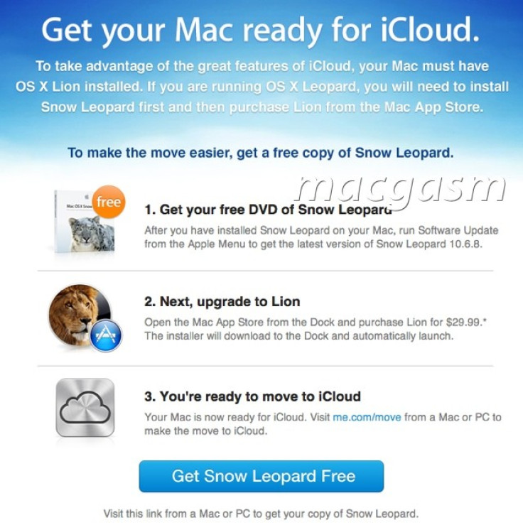 Apple Offers free Copies of Mac OS X Snow Leopard For MobileMe Users