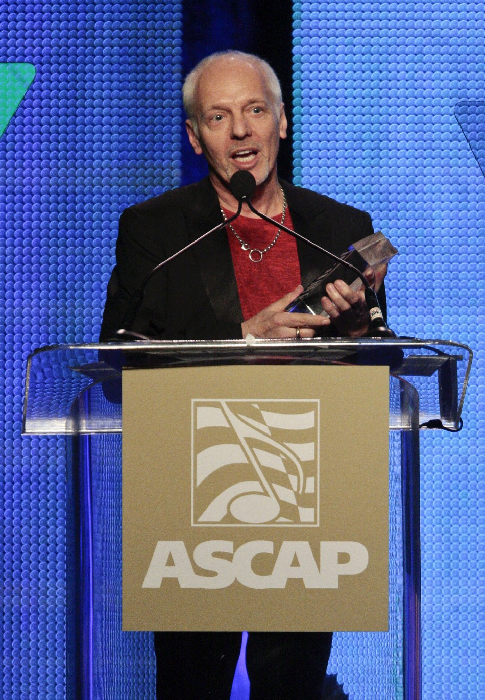 Musician Peter Frampton accepts the Global Impact Award at the 29th Annual ASCAP Pop Music Awards in Hollywood, California