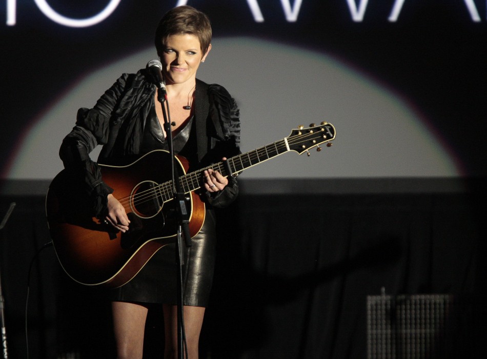 Musician Natalie Maines of the Dixie Chicks performs Carly Simons quotThats The Way Ive Always Heard It Should Bequot at the 29th Annual ASCAP Pop Music Awards in Hollywood, California
