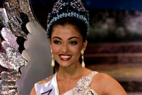 Miss India Aishwarya Rai sits on her throne moments after being crowned Miss World 1994 November 19