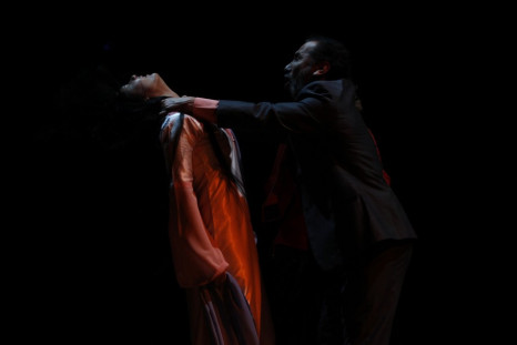 Actors from the Iraqi Theatre Company perform a scene from "Romeo and Juliet" during rehearsals at the national theatre in Baghdad