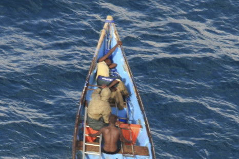 Suspected pirate skiff off coast of Somalia's northern port town of Bossaso