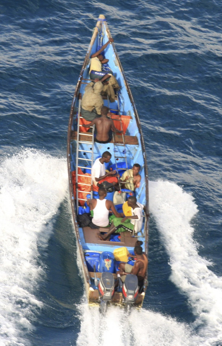 Suspected pirate skiff off coast of Somalia's northern port town of Bossaso
