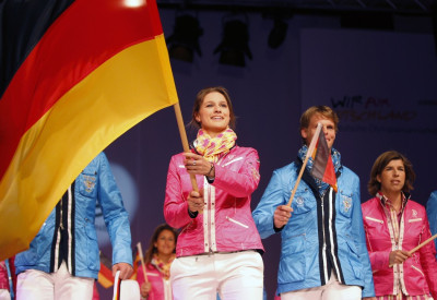 London 2012 Official German Olympic Uniform Unveiled by Athletes London 2012 Official German Olympic Uniform Unveiled by Athletes