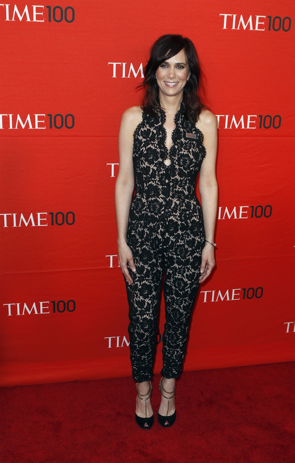 Actress Kristen Wiig arrives to be honored at the Time 100 Gala in New York