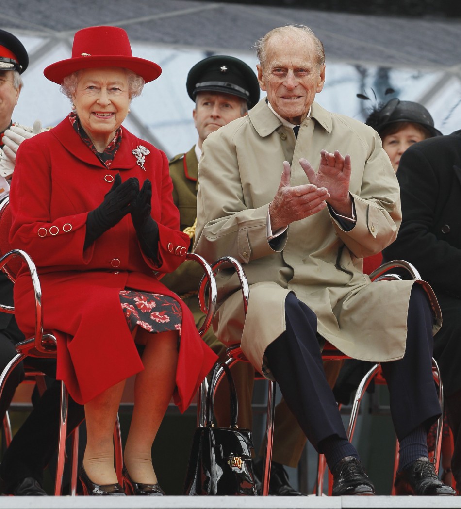 Queen in Regal Red as She Reopens Cutty Sark
