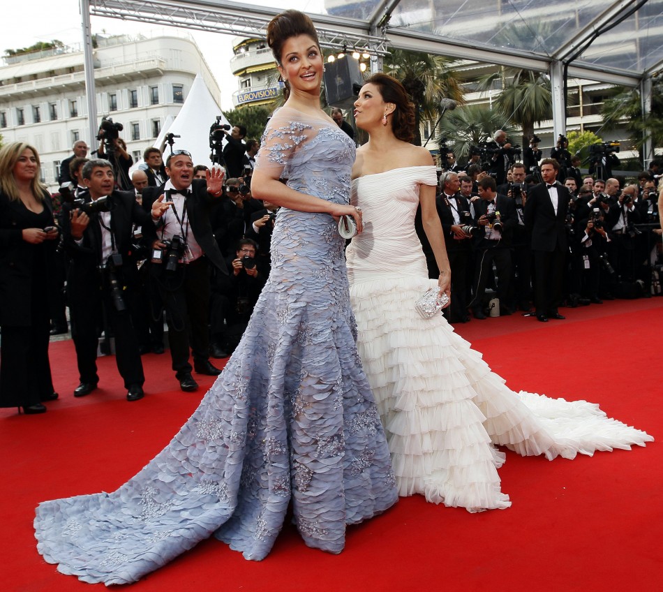 Actresses Longoria Parker and Rai arrive for the screening of quotRobin Hoodquot and for the opening ceremony of the 63rd Cannes Film Festival 2010