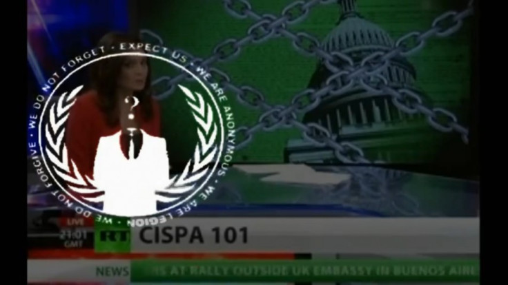 After cyber security bill Cispa clears US House of Representatives, Anonymous hacking collective releases another video on YouTube attacking the bill and urging American citizens to sign petition against it