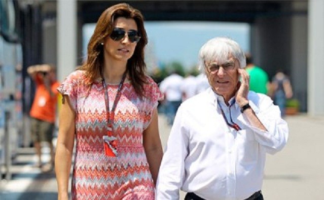 Bernie Ecclestone and Fabiana Flosi