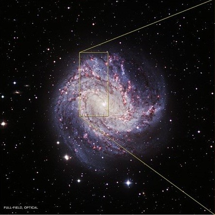 Optical image of M83