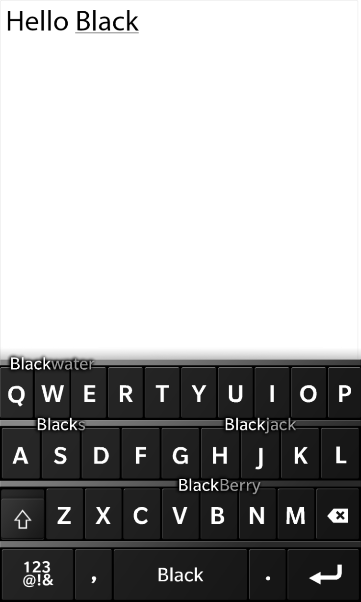 BB10 Keyboard