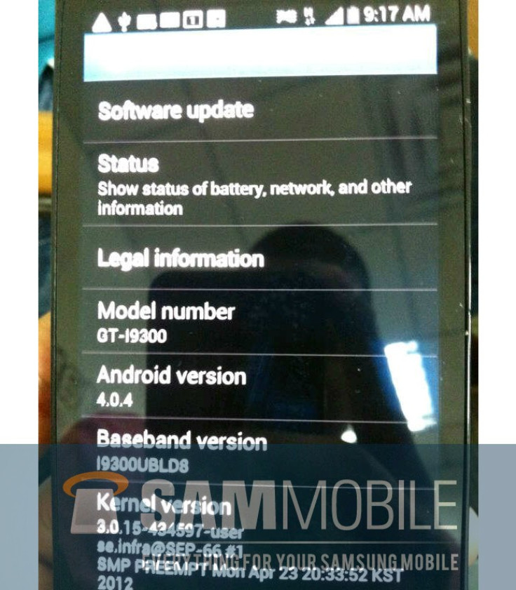 Another New Leaked Image of Samsung Galaxy S3: Is it Real or Fake?