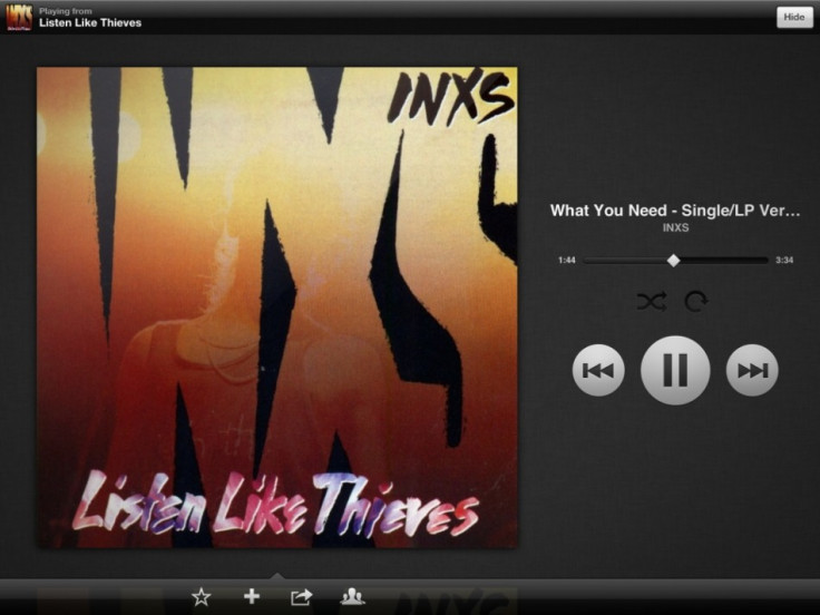 Spotify for ipad 2012 free INXS listen like thieves