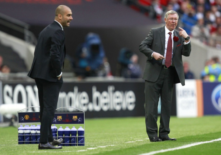 Sir Alex Ferguson and Pep Guardiola