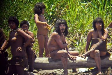 First close-up shot of Mashco-Piro people was released in January 2012. The uncontacted Mashco-Piro are believed to live in the path of a proposed road project in Peru's Amazon. Photo:Survival International/D. Cortijo