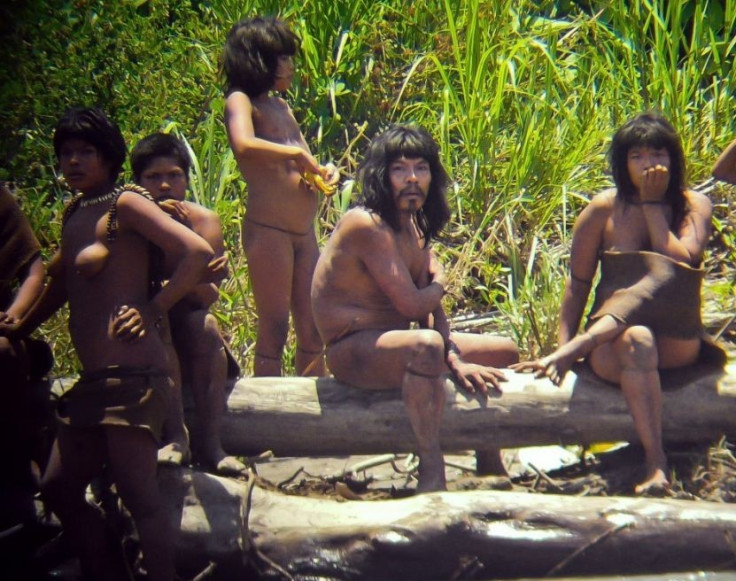 First close-up shot of Mashco-Piro people was released in January 2012. The uncontacted Mashco-Piro are believed to live in the path of a proposed road project in Peru's Amazon. Photo:Survival International/D. Cortijo