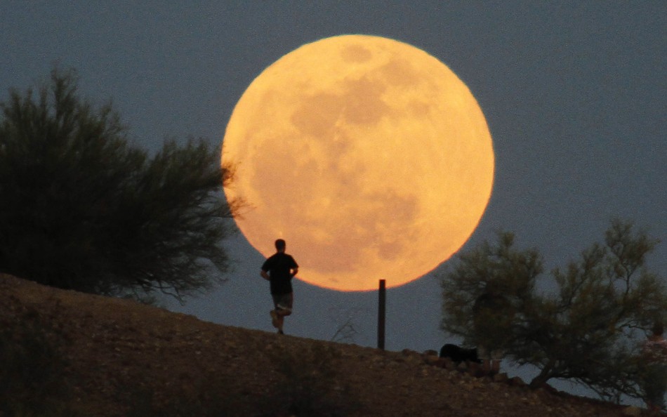 Super Moon at Papago Park in Phoenix