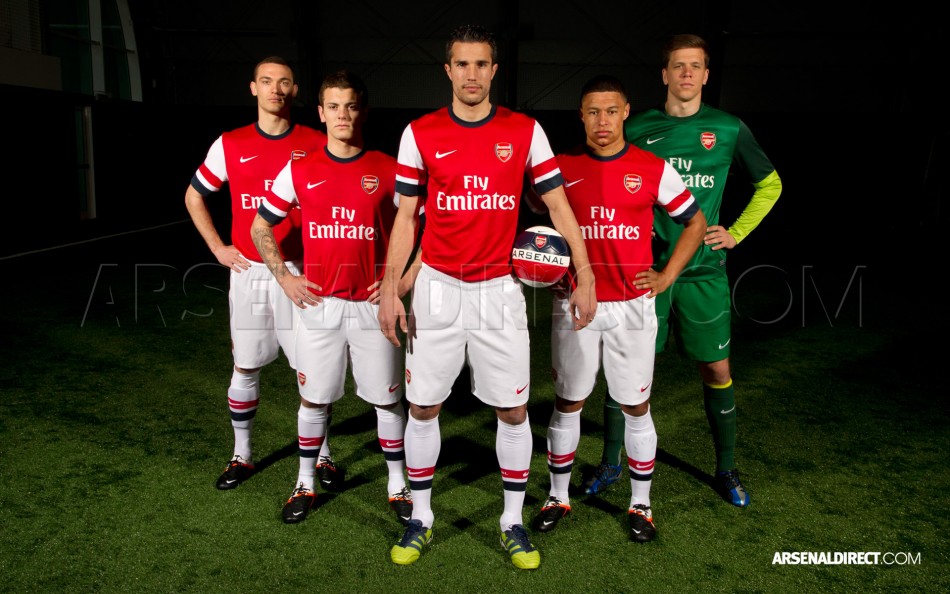 Arsenal 2012-13 home kit