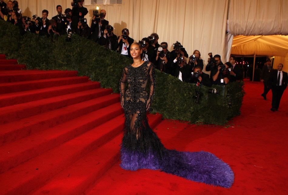 Singer Beyonce arrives at the Metropolitan Museum of Art Costume Institute Benefit in New York