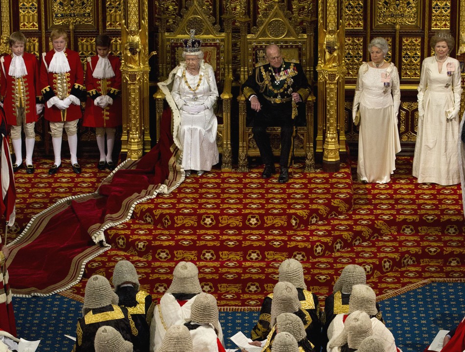 Queen Elizabeth II Addresses at the 2012 State Opening of Parliament